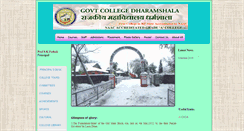 Desktop Screenshot of gcdharamshala.ac.in