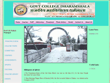 Tablet Screenshot of gcdharamshala.ac.in